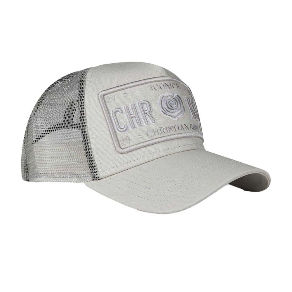 Christian Rose Li Plate Trucker Cap / Gray